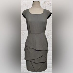 S51 Calvin Klein Charcoal Layered Mini Dress